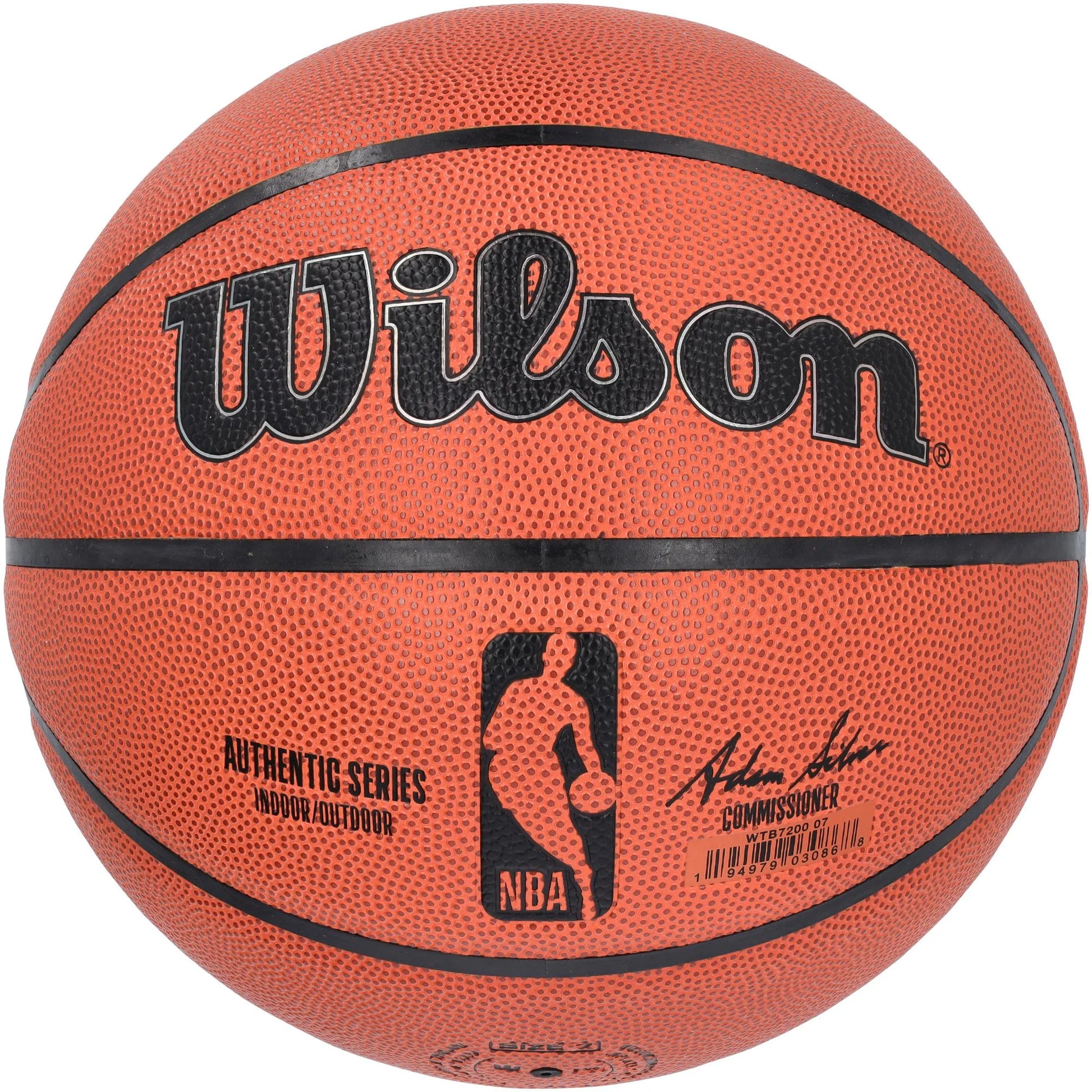 NBA Authentic Indoor/Outdoor Basketball, Brown, 29.5 In.