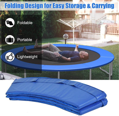 Trampoline Pad, 8Ft 10Ft 12Ft 14Ft 15Ft 16Ft Trampoline Replacement Safety Pad, No Holes for Pole, Waterproof Trampoline Accessories Spring Cover