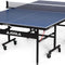 inside Professional MDF Indoor Ping Pong Table with Quick Clamp Table Tennis Net and Post Set - 10 Minute Easy Assembly - Tournament Quality - Foldable with Single Player Playback Mode