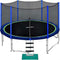 Trampolines No-Gap Design 1500 LBS Weight Capacity 16 15 14 12 10 8FT for Kids Children with Safety Enclosure Net Outdoor Backyards Large Recreational Trampoline