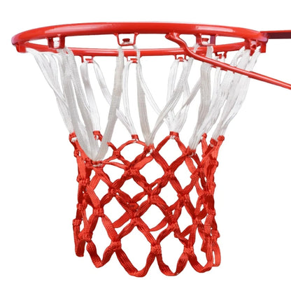 Basketball Net All-Weather Basketball Net Red+White+Blue Tri-Color Basketball Hoop Net Powered Basketball Hoop Basket Rim Net