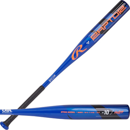 | Raptor Youth Baseball Bat | USA | -10 Drop | 2 1/4" Barrel | 1 Pc. Aluminum